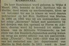 70 jaar geleden geboortedag Jean Jaques Rambonet