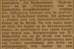 Demonstratie 50 jaar padvinderij op de brink