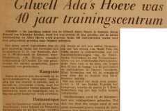 Gilwell ada's Hoeve was 40 jaar trainingscentrum