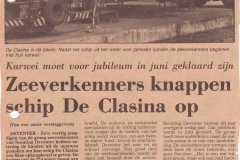 Zeeverkenners knappen schip de Clasina op