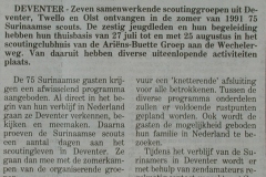 Surinaamse scouts op bezoek in Deventer