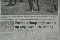 Surinameloop helpt scouts op weg naar uitwisseling