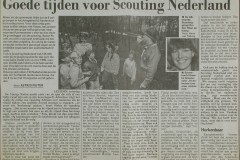 Goede tijden vorr Scouting Nederland