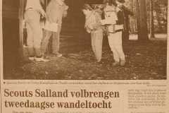 Scouts Salland volbrengen tweedaagse wandeltocht