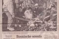 Bosnische scouts bij het kampvuur