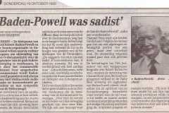 Baden Powell was sadist